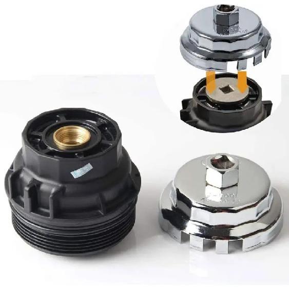 Steel Oil Filter Cap Wrench Remover Housing Cup Tool for Toyota Lexus 2.5L-5.7L