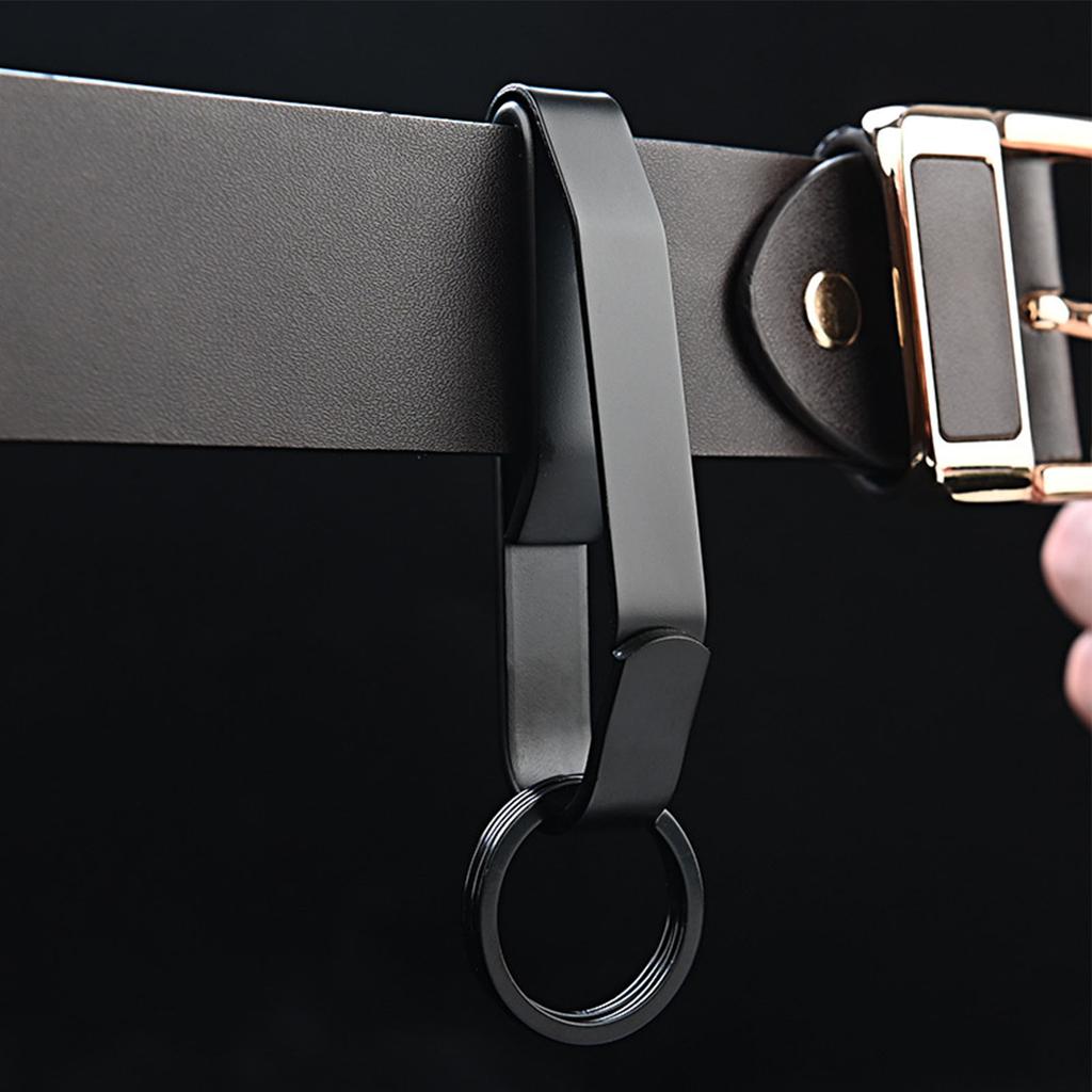 Belt Key Holder Quick Release Stainless Steel Duty Belt Key Clip with Key Ring for Police Law Enforcement