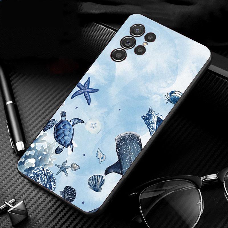 Phone Case For Samsung Galaxy S26 S25 S24 S23 S22 Ultra S23 S22 S25 Plus S24FE S23FE S26Edge Ocean Starfish