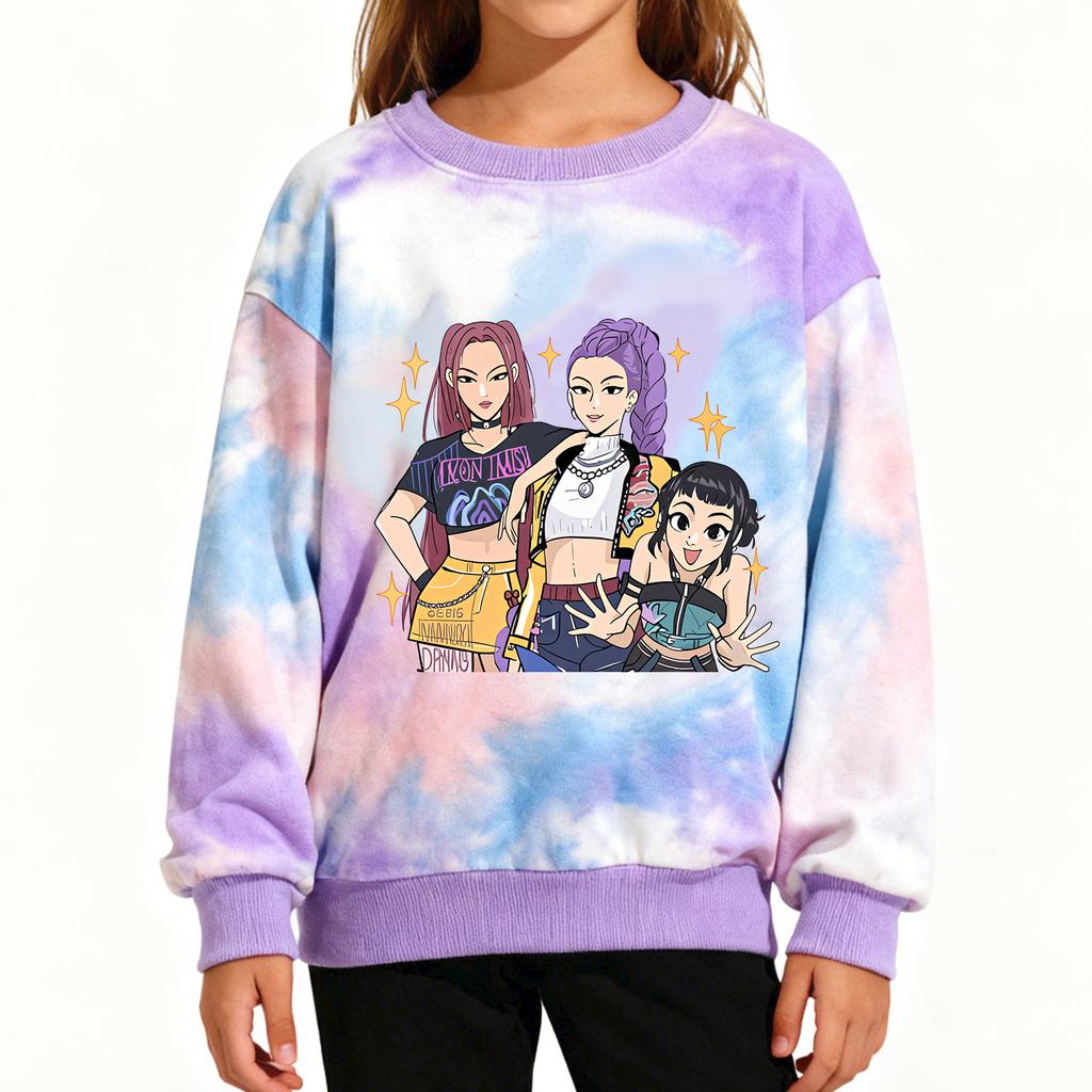 Children's Fashionable Casual Top Printed Pullover Sweatshirt