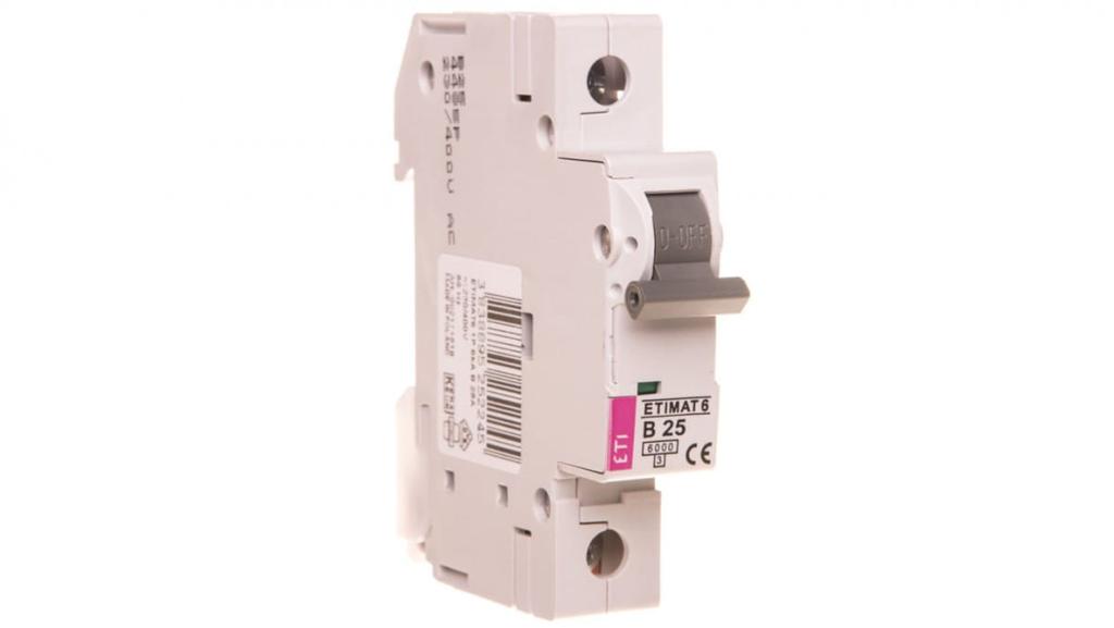 Circuit Breaker 1P B 25A 6Ka Ac Etimat 6 002111518