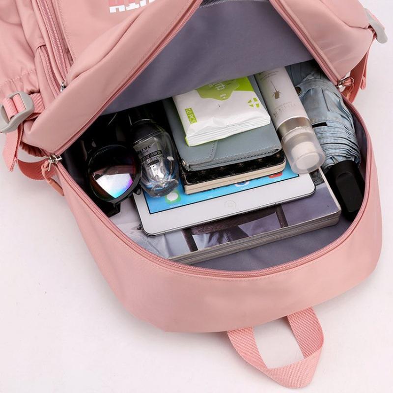 Mode Mittelschule College Student Schultasche Rucksack für Damen Große Kapazität Campus Prinzessin Straße Outdoor