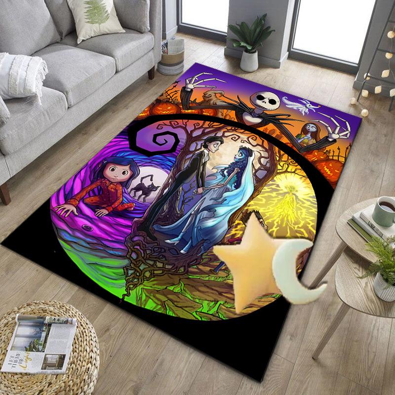 Moonlit Mystery Cora-line Office Rug Chair Mat, Game Carpet, Suitable for Front Door, Bedroom, Living Room, Desk, Holiday Gift