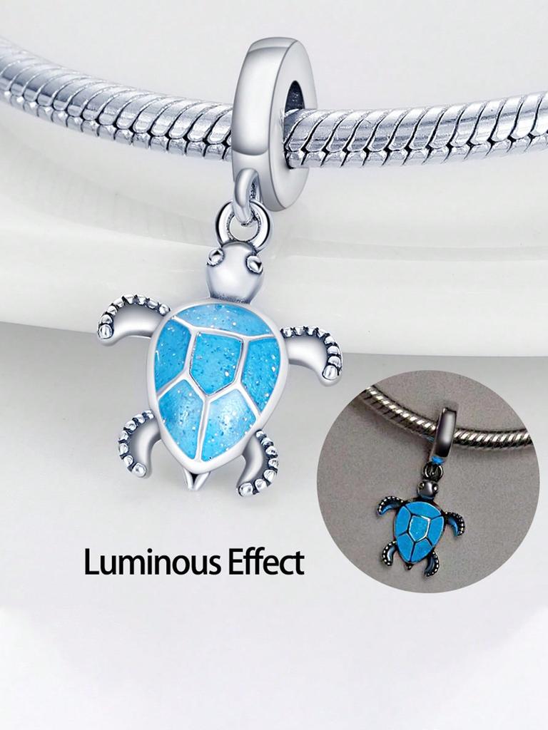 Charms Plata Blue Ocean Crab Sea Turtle Beads Copper Plated Fit Charms Copper Original Bracelet For Jewelry Making Diy Charm