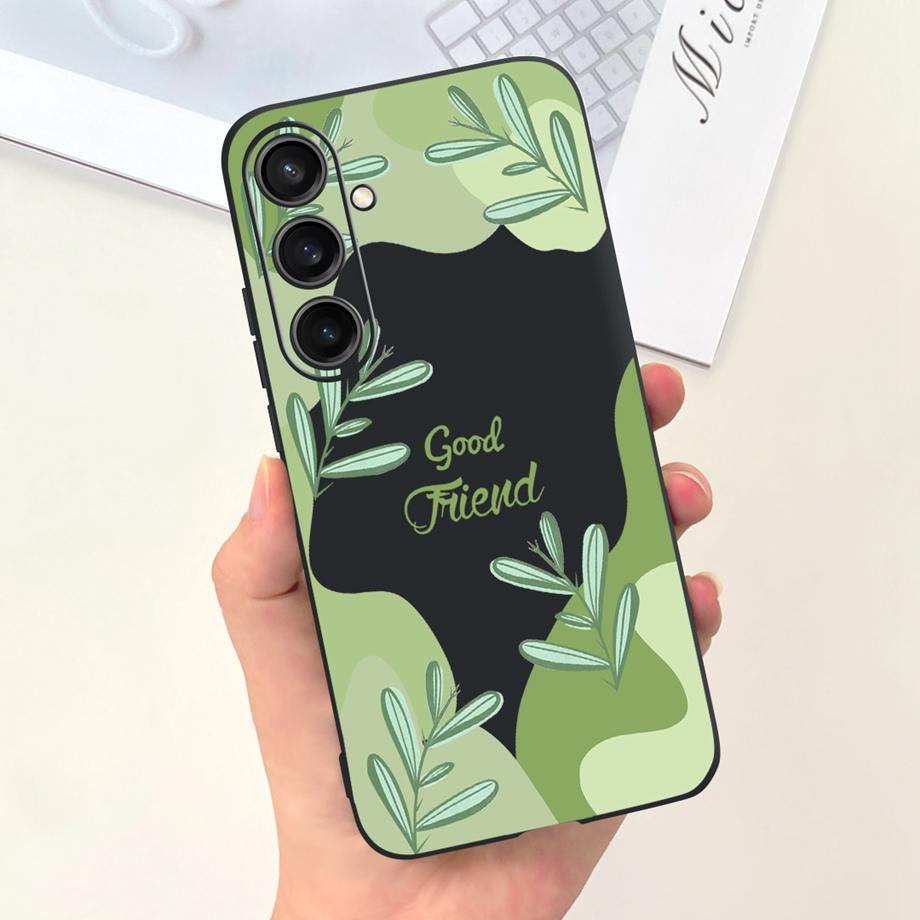 For Samsung S24+ S24 Plus Case Cover Samsung Galaxy S24 Ultra Pro Capa Camera Protector Shockproof TPU Soft Fundas With Pattern