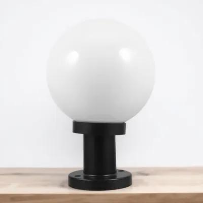 15Cm White Acrylic Lamp Globe Outdoor Post Light Shade for Garden Pathway Fence Deck Patio Exterior Column Lamp Lighting Decor