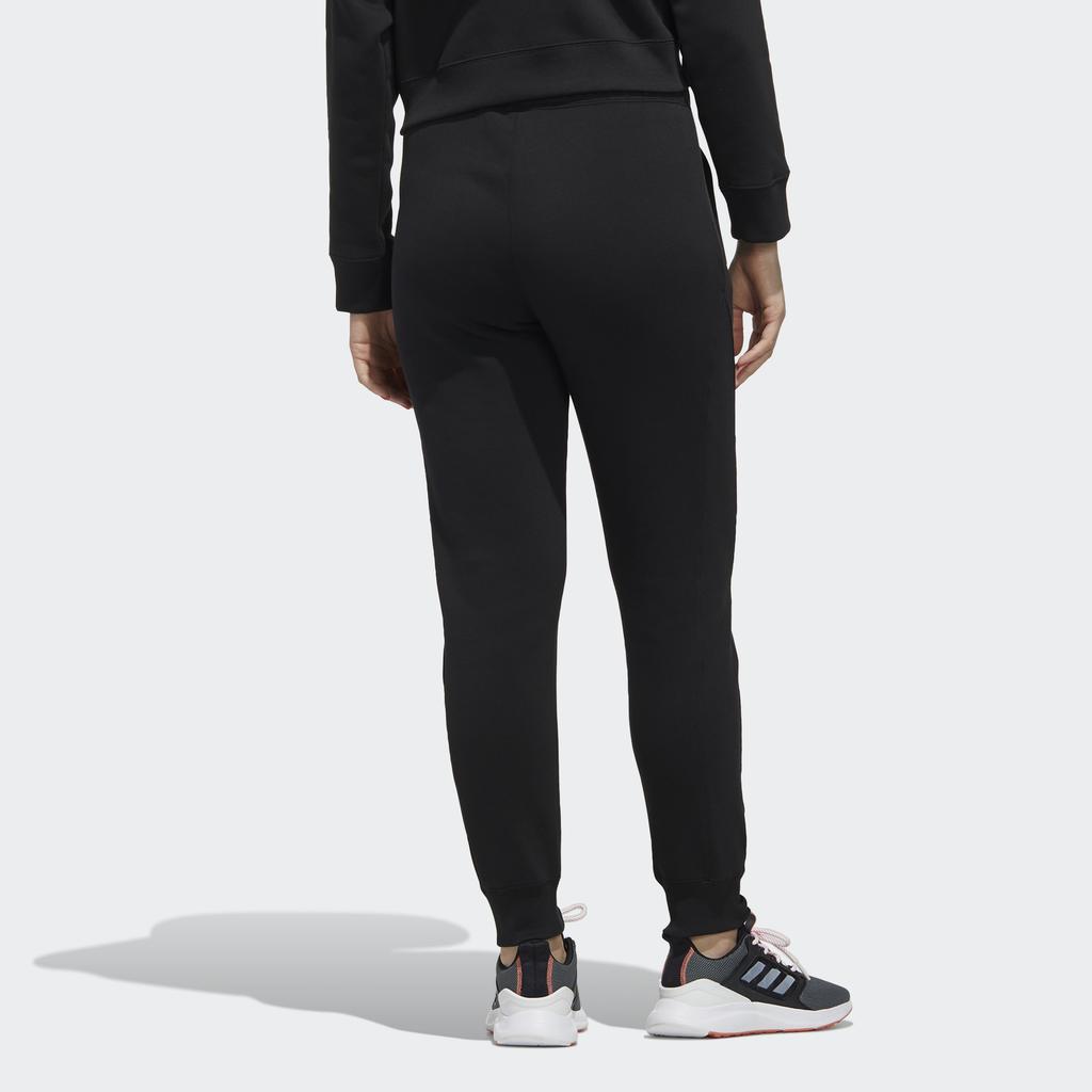 Adidas Neo Womens Fleece Jogger Pants With Logo Women Bottoms Black FP7410