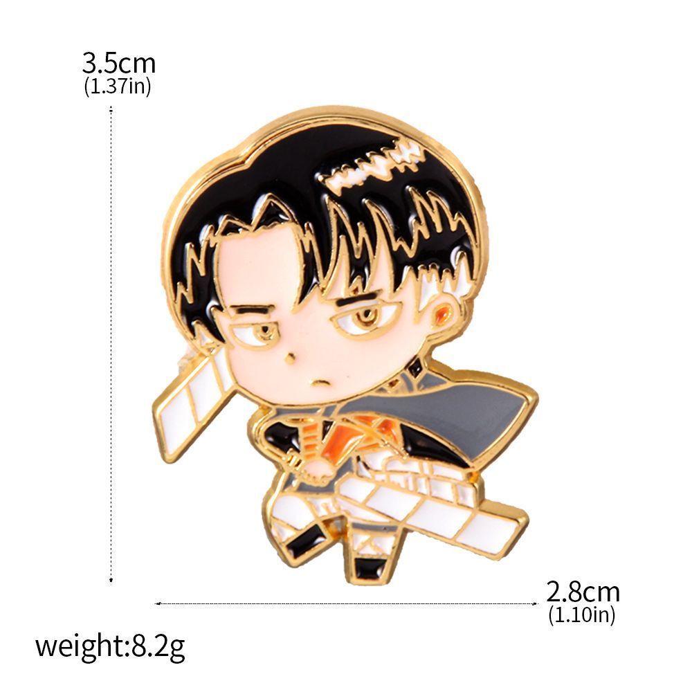 Attack On Titan Four Armies Logo Metal Brooch Keychain