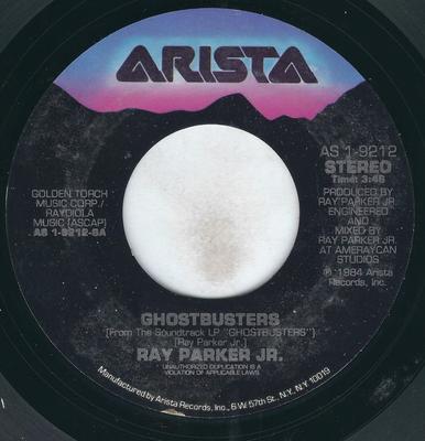 7inch Record RAY PARKER JR. - Ghostbusters AS19212 Arista 1984 US Soul/Funk Used