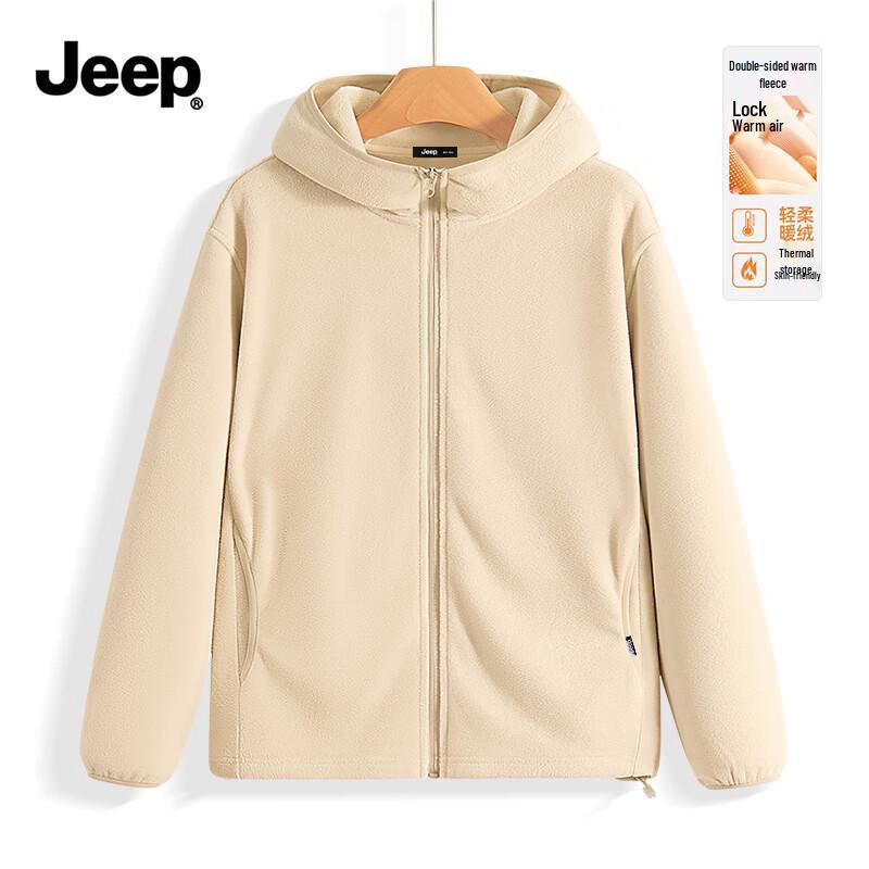 JEEP Men s Hooded Fleece Jacket 2XL