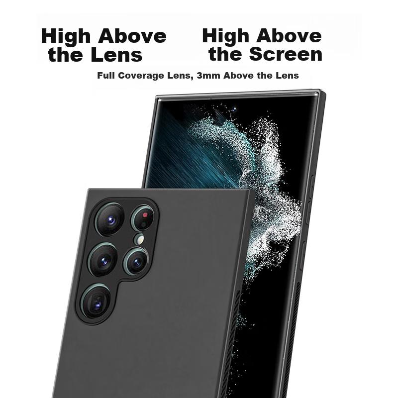 Samsung Galaxy S23 Ultra Phone Case, SAMSUNG Galaxy S23 Ultra Protective Cover, Upgraded Skin-Like Camera Full Protection Silicone Case