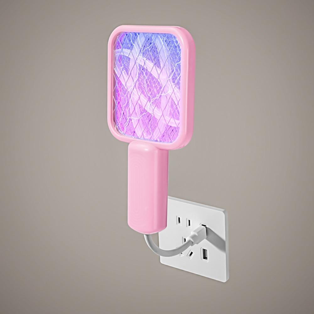

Bendable Handle USB Mosquito Swatter Trap Adjustable Direction Mini Fly Bug Zapper Pet
