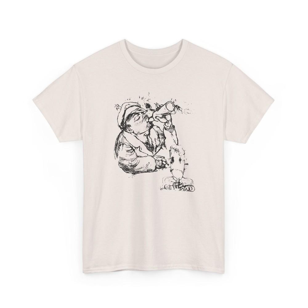 

george grosz wodkadrinker and stickmen 1950 illustration tshirt XL