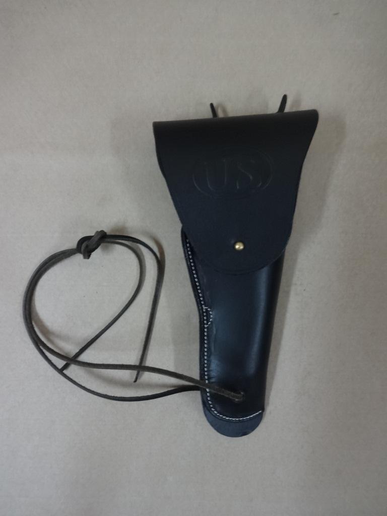 US WW2 M1916 Colt 1911 .45 Holster Black Leather - Reproduction Y5-YNSY-GR5E