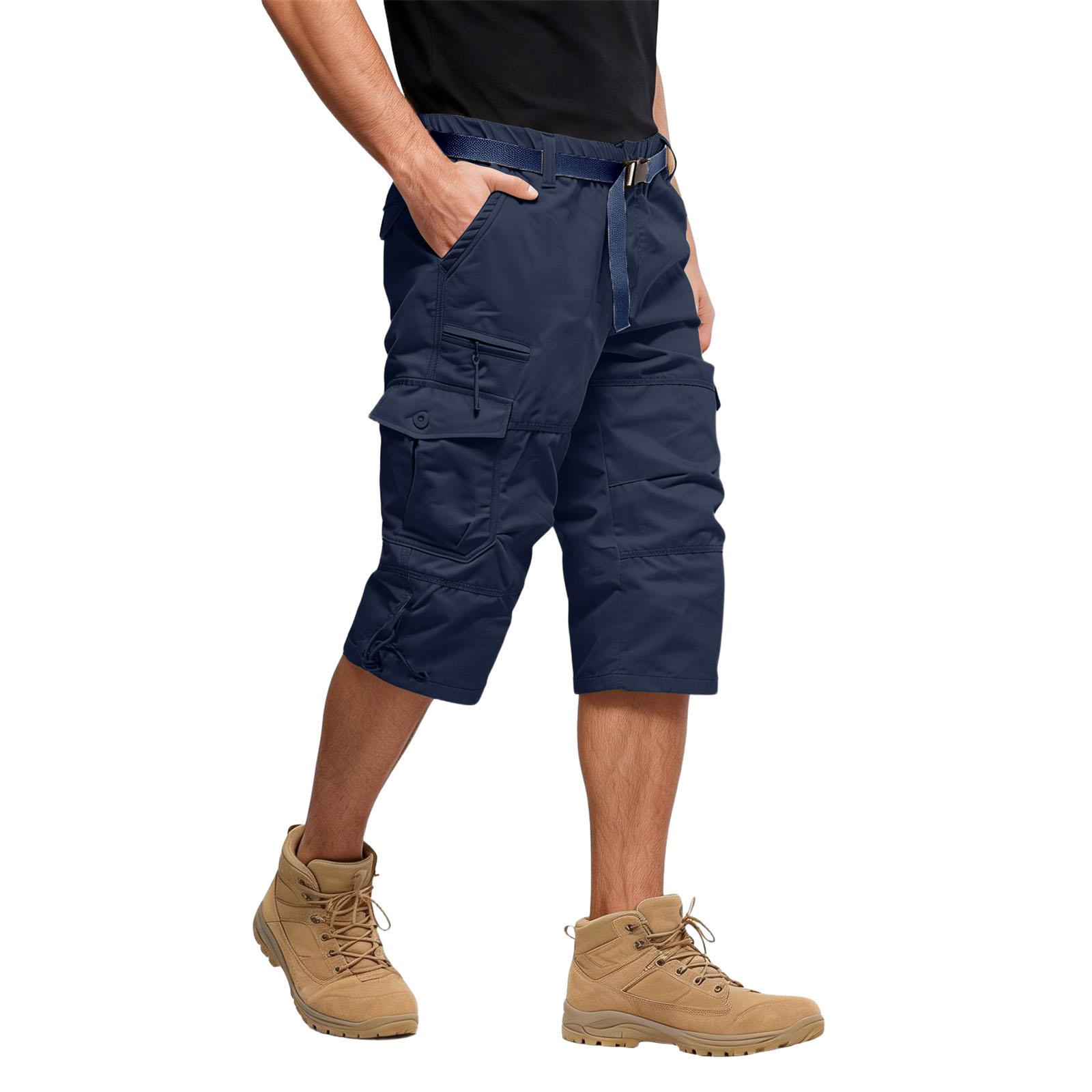 

Men s Casual Workwear Multi-Pocket Shorts XL