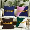 Swissair Cushion Cover Reversible Plush Pillow Cover Soft Fluffy  Home Decor for Sofa Bedroom