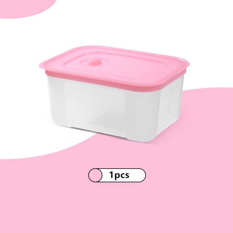 Frozen Meat Preservation Box Refrigerator Food Retain Freshness Transparent Storage Jar Home Kitchen Vegetable Storage Organizer розовый