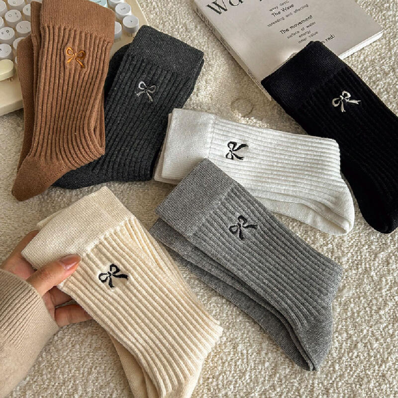 Pretty Ribbon Golji Medium Women's Socks