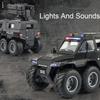 1:24 Scale Avtoros Shaman Police Car Model Toys Alloy Diecast Off-road Vehicle Sound Light Doors Opened Pull Back for Kids Gifts
