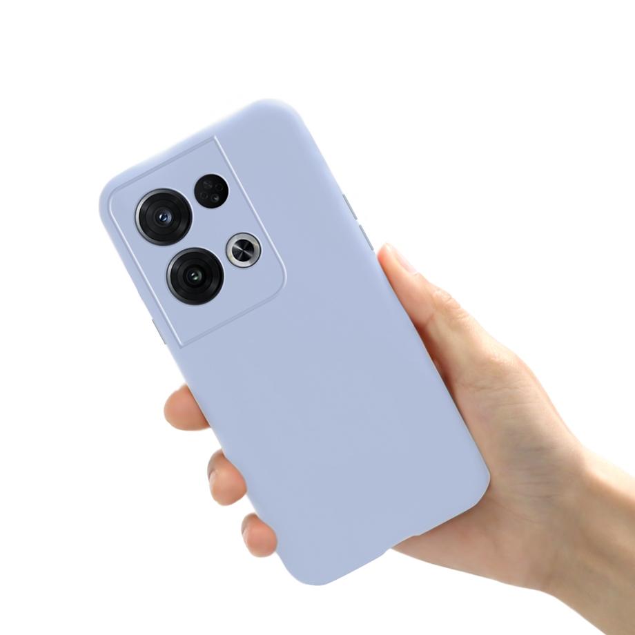 

For Oppo Reno 8 Pro Plus 5G Case Simple Colorful Cute Liquid Silicone Bumper For Fundas Reno8 Pro+ Reno8 4G 8Pro Back Cover Capa Reno 8 Pro фиолетовый