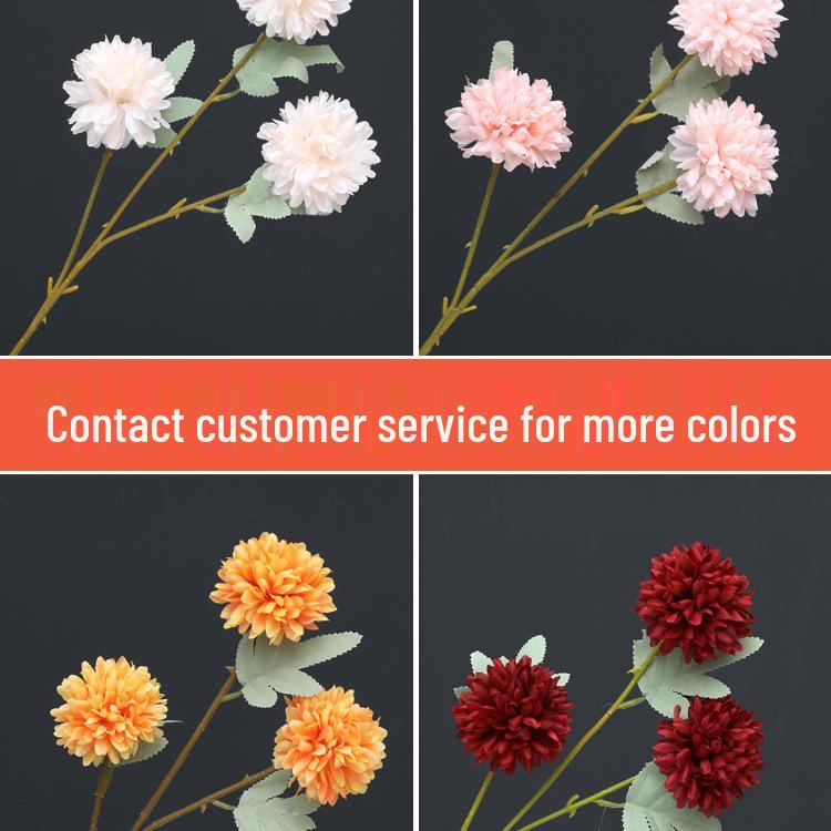 Pingpong Chrysantheme Seide Hochzeitsblumenarrangement - Hahnenfuß Künstliche Blumendekoration