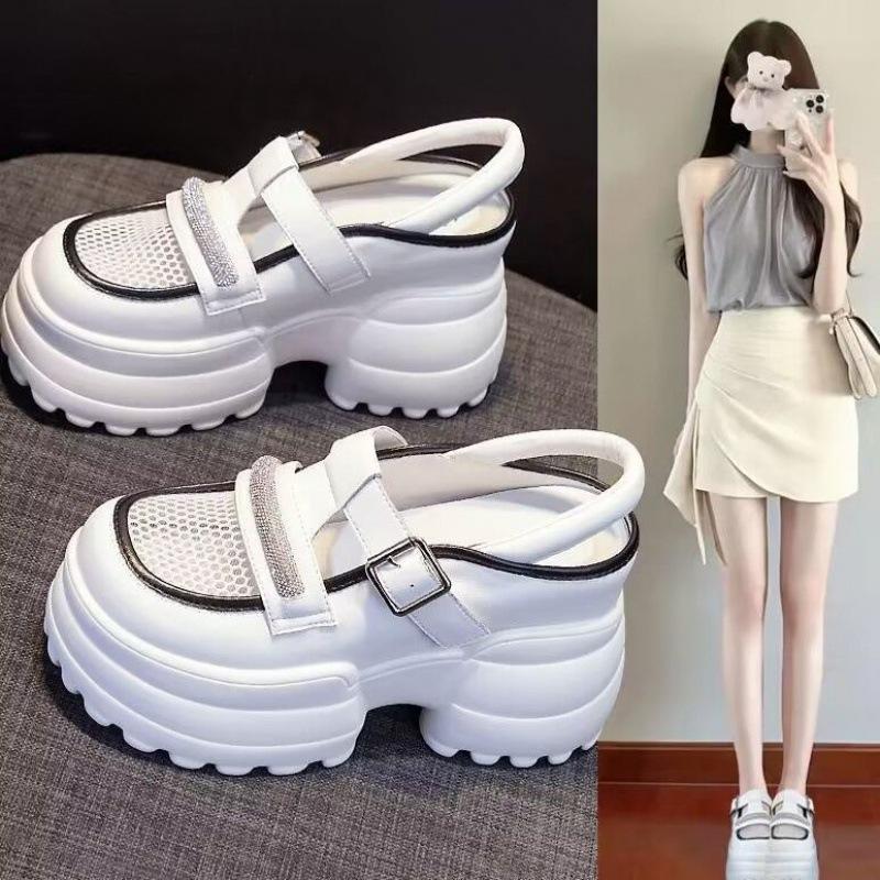 Mesh Breathable Closed Toe Platform Shoes Summer Wear New Wedge Platform Platform Sandals Summer Women's Shoes