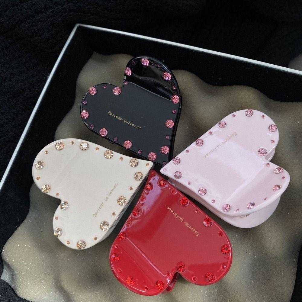 Acid Geometry Shape Korean Style Grab Clip Hair Clip Love Hair Claw Female Hair Accessories