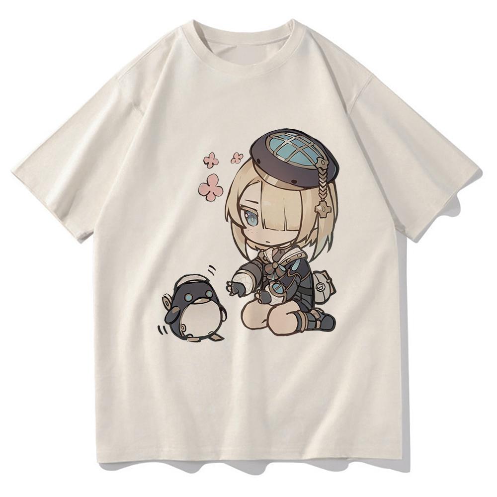 

Genshin Impact Freminet Chibi T Shirt Fashion Unisex Harajuku Aesthetic Kawaii T-Shirt Unisex High Quality Anime Cotton Tees Shirts 4XL