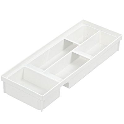Bandeja de Armazenamento de Cozinha Richell TOTONO para Gavetas Porta-Talheres R Regular Branco Feito no Japão Lavável na máquina de lavar louça Juntas Conectáveis Fácil de usar Conveniente