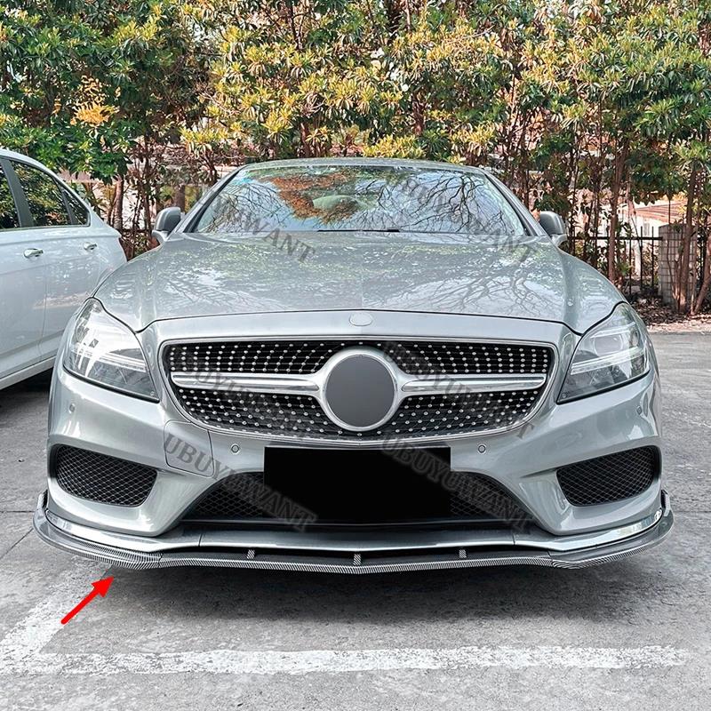 Für Benz CLS W218 X218 2014-2017 3 Stück/Set Auto Frontspoiler Stabiler Auto Frontstoßstangenlippe Kratzfest Dekoration KitGutes Produkt