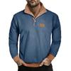 Autumn Winter Men's Casual Hoodie Long Sleeve Corduroy Fleece Stand Collar Loose Warm Sweatshirts Men
