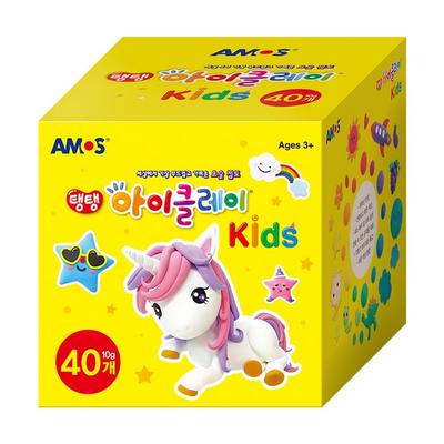 Amos iClay Kids 3 Infant Clay 40p, 400g, Korean Toy Supplies
