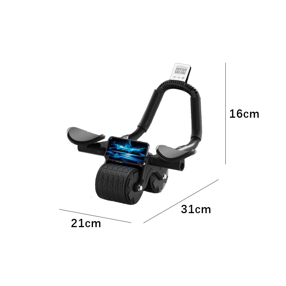 1pcs Ab Roller with Elbow Support - Auto-Return Wheel & Knee Pads for Safer Core Workouts