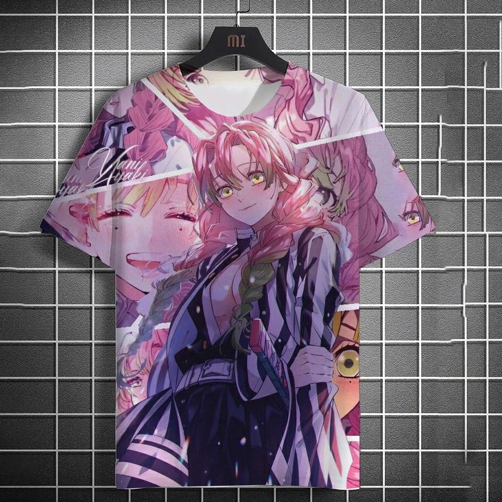 Kamado Nezuko 3D Men's Anime Printed Fashion Casual Short Sleeve T-Shirt Home Clothes Anime Summer Short Sleeve High Quality T-Shirts