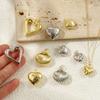 2 PCs Brass Charms Gold Plated Heart Shell Charms Pendants For DIY Necklace Bracelet Earrings Jewelry Making Findings