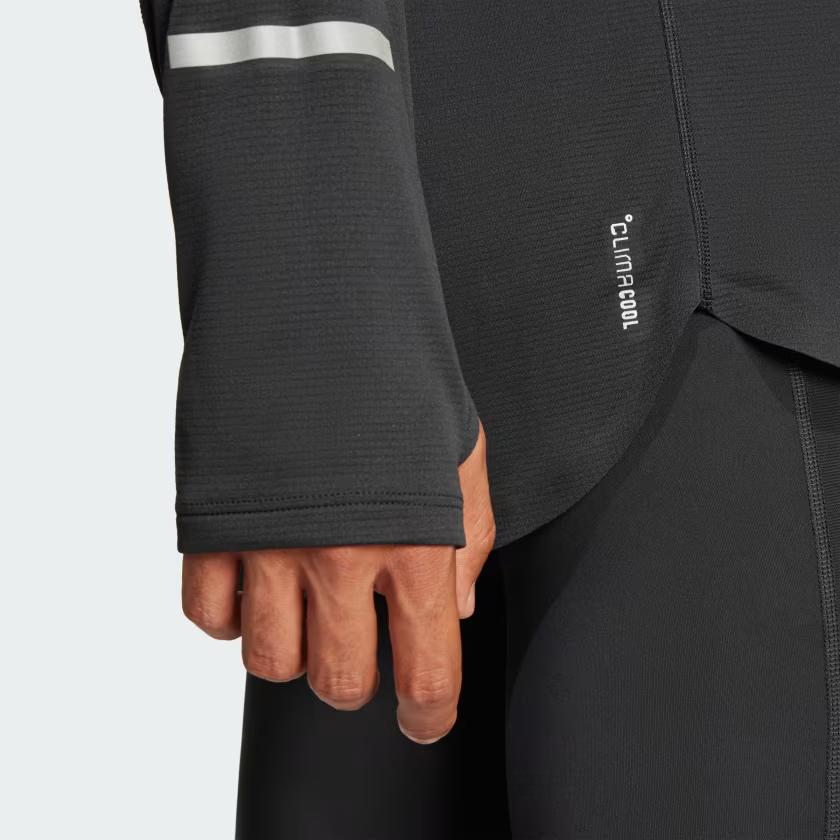 adidas Ultimate Reflective Long Sleeve Long-Sleeve Top Black Men Streetwear JD7801