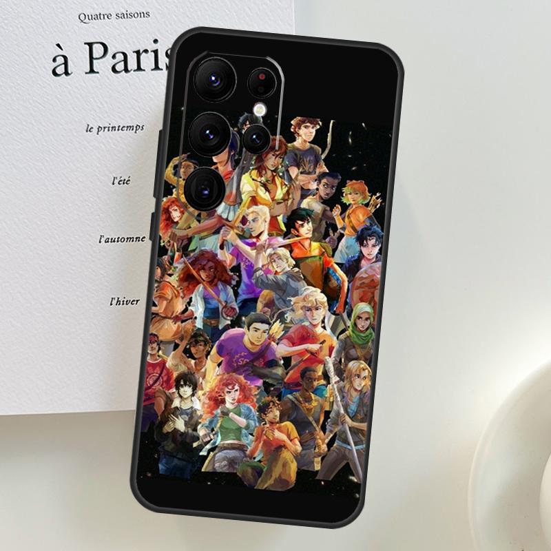 P-Percy Jackson Cartoon Phone Case For Samsung Galaxy S22 Ultra S21 S20 FE S9 S10 Plus Note 10 20 S23 Ultra Cover