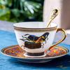 Ceramic Bone Porcelain Coffee Cup and Plate Set