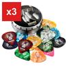 Guitar Picks Donner Celluloid Assorted Colors and Thicknesses (16-Pack)
