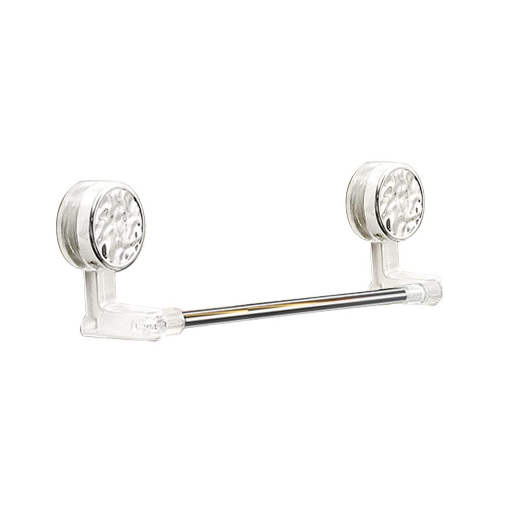 Wall-mounted Suction Cup Towel Rack Rotated Telescopic Towel Bar Towel Holder Hanging Pole