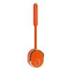 Silicone Toilet Brush Set with L-Shaped Head Wall Mounted Holder Long Non-Slip Handle No Dead Corner Design Bathroom Cleaner