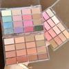 JADED Neon 16-Color Eyeshadow Palette: Korean Light Tones, Low-Saturation, Pseudo-Bare Look, Pearlescent & Matte Options.
