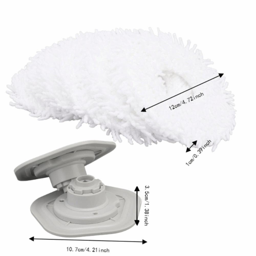 8PCS Snap Fit Vacuum Floor Mop Mop Pads Replacement for Dreame W10 /W10 Pro Dust Removal