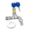 Garden Tap Lockable Faucet with Key, , Replacement, Water Outdoor for Workshop, Public