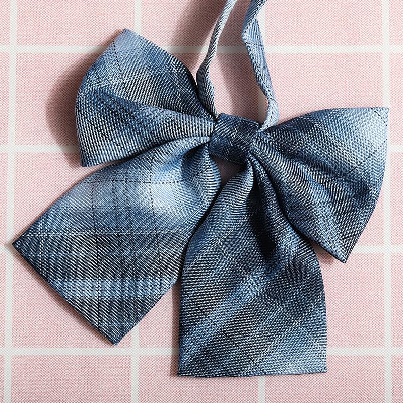 Jk Japanese Plaid Korean Version Of Collar Flower Graduate Female Collar Flower College Wind Streamer Jk Bow Shirt Accessories Sailor Suit