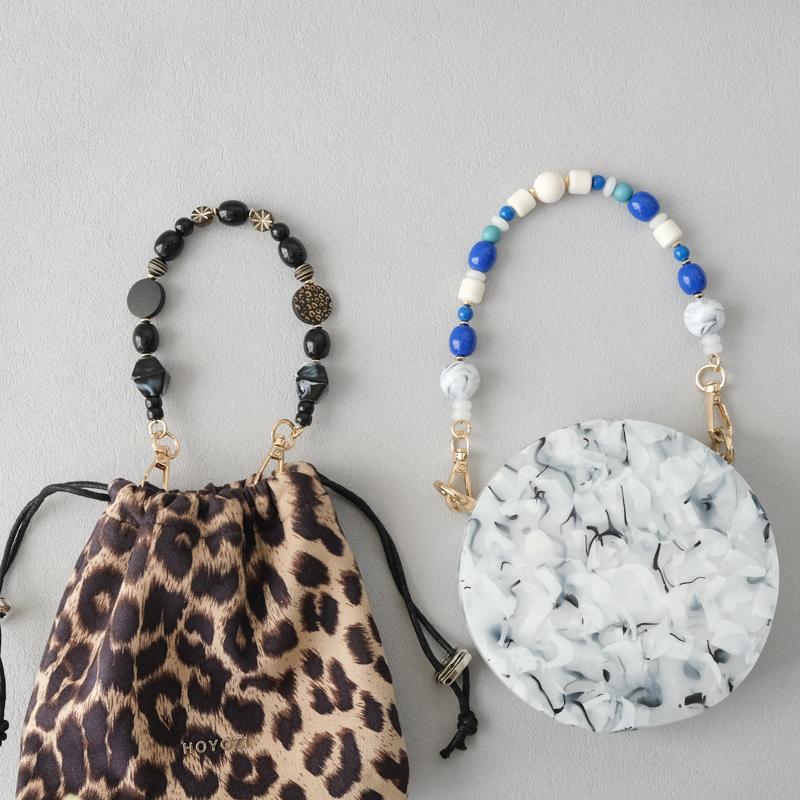 New Fashion Woman Bag Accessory Detachable Candy Beaded Chains Cute Acrylic Luxury Strap Women Elegant Bag Shoulder Handle Chain