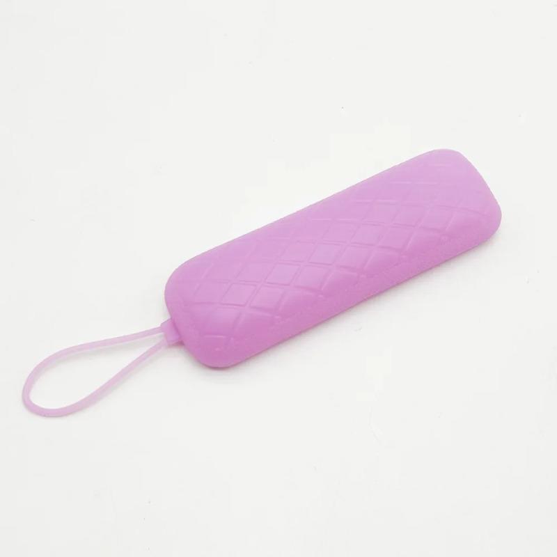 

Чехол для пульта дистанционного управления Roku, чехол для TCL Roku TV, силиконовый защитный контроллер, универсальный сменный чехол, сияющая кожа 1PC фиолетовый