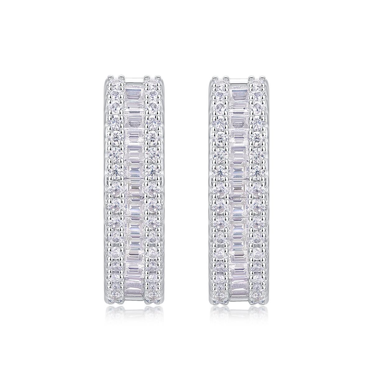 

Temperament Niche Light Luxury 925 Tremella Ring Women Do Not Fade, Moissanite Earrings