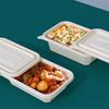 Disposable 500ml Rectangular Corn Starch Takeout Container