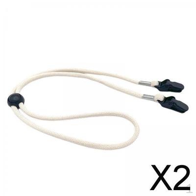 2x Hat Strap Clips Retainer Clip Leash Windproof Cap Anti Lost for Fishing Hat,